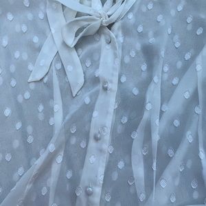 Express Tops - Polka Dot Button Down Express Tops - Polka Dot Button Down